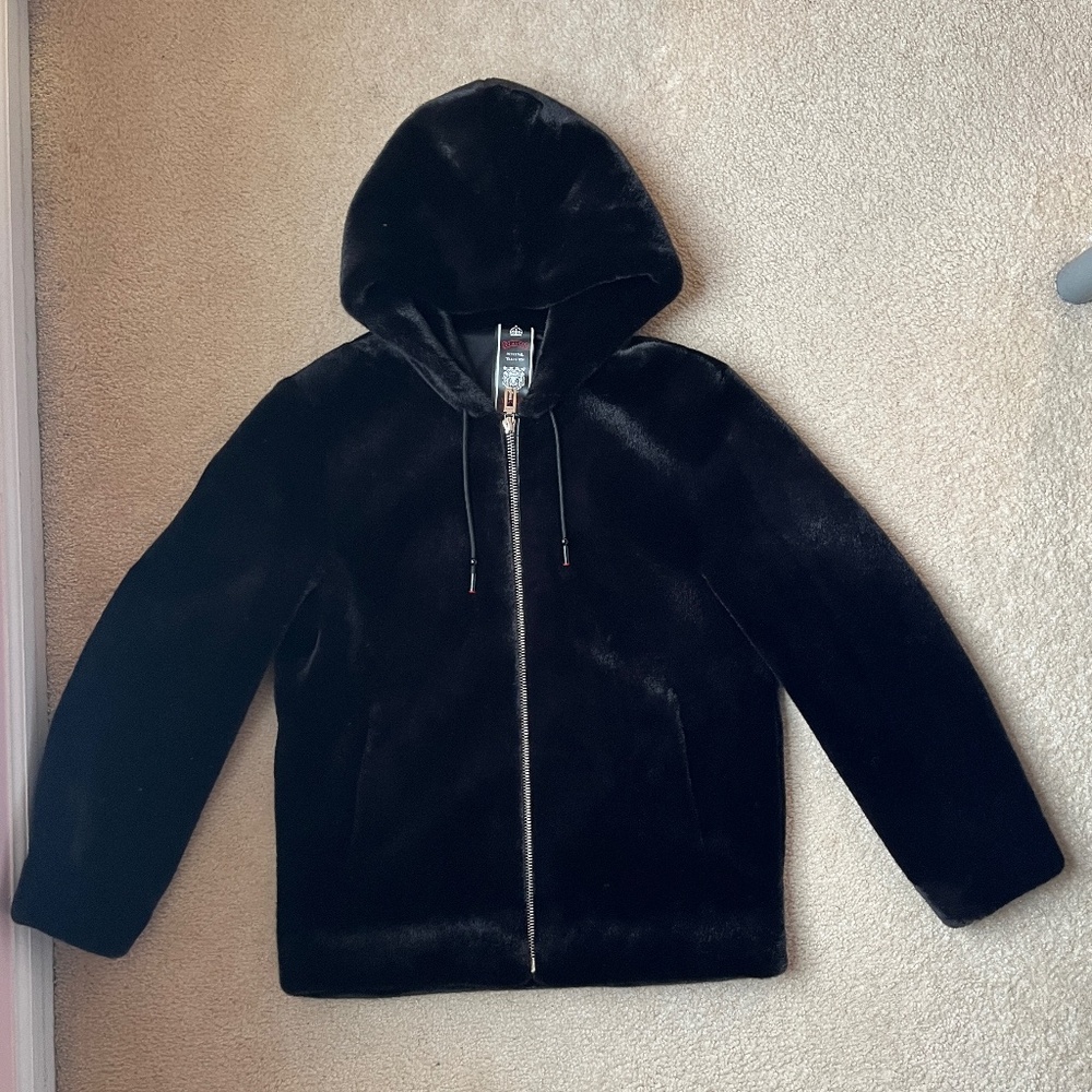 Faux Fur Hoodie Women S/M